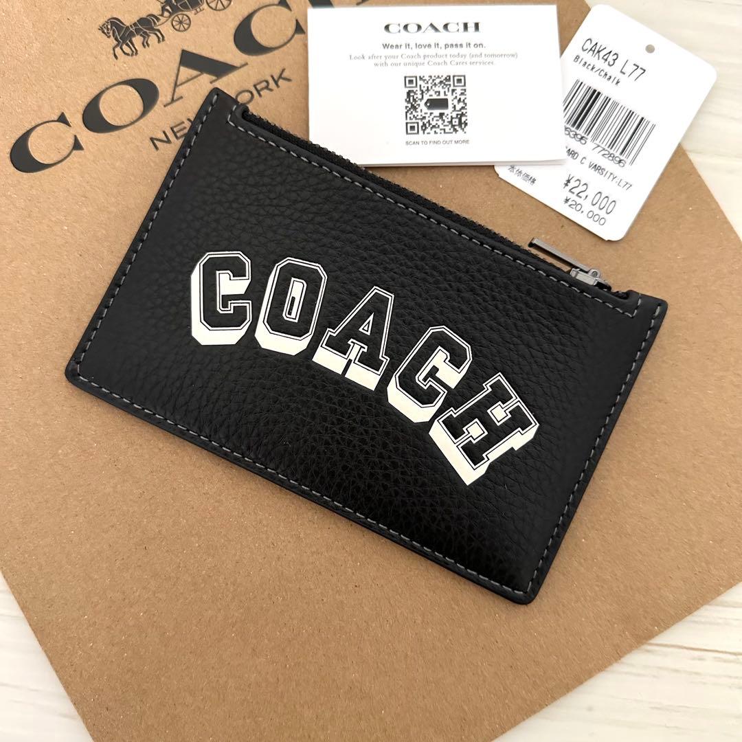 New COACH Coin Case Black Coin Purse Wallet