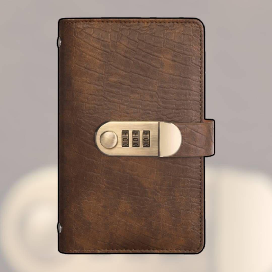 Popular Bill Saving Brown Dial Lock Savings File Savings Binder Stylish