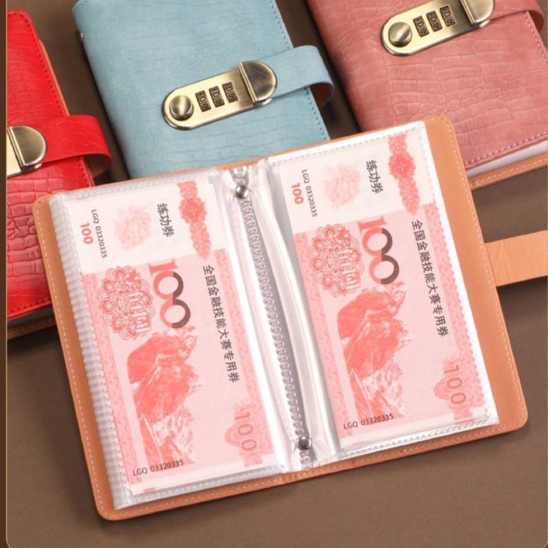 Popular Bill Saving Brown Dial Lock Savings File Savings Binder Stylish