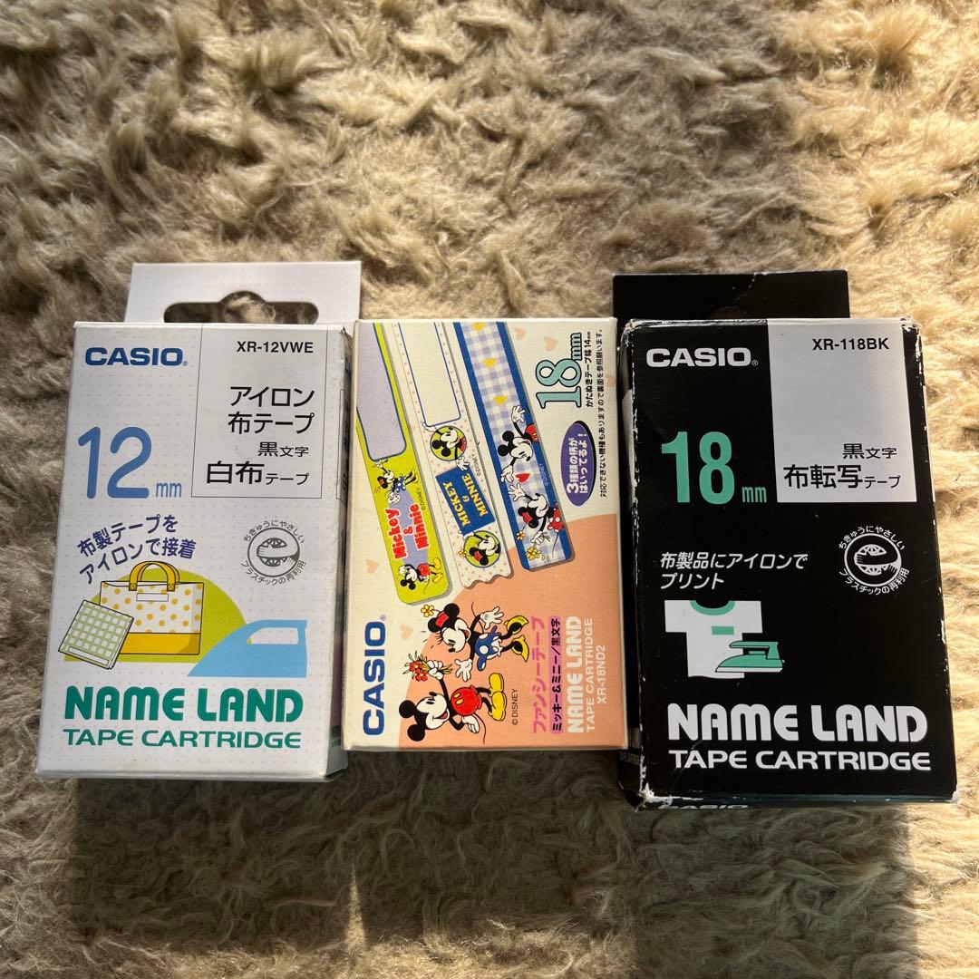 ■CASIO (Casio) ■ Set of 3 Name Land Tapes