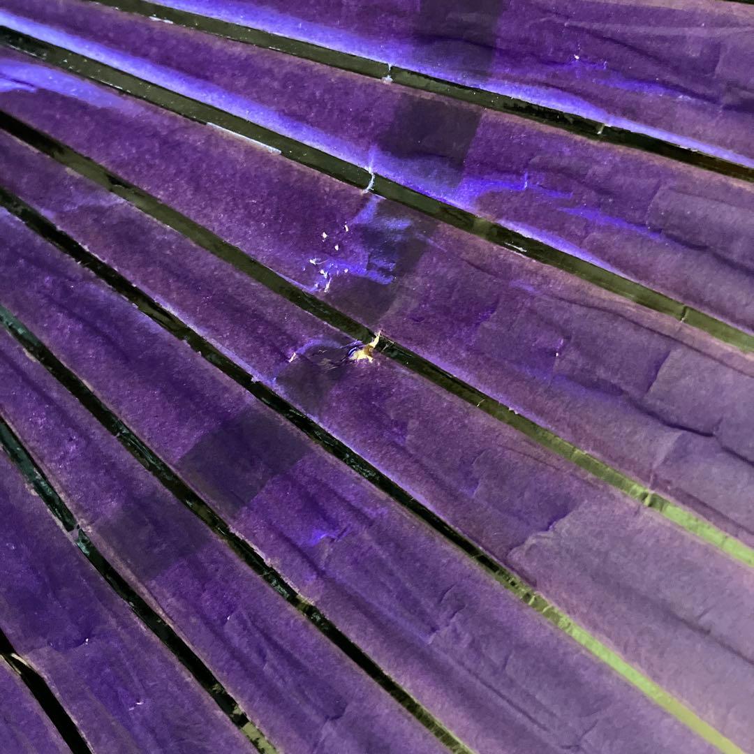 Purple Dance Umbrella, Leaf Pattern, Folding