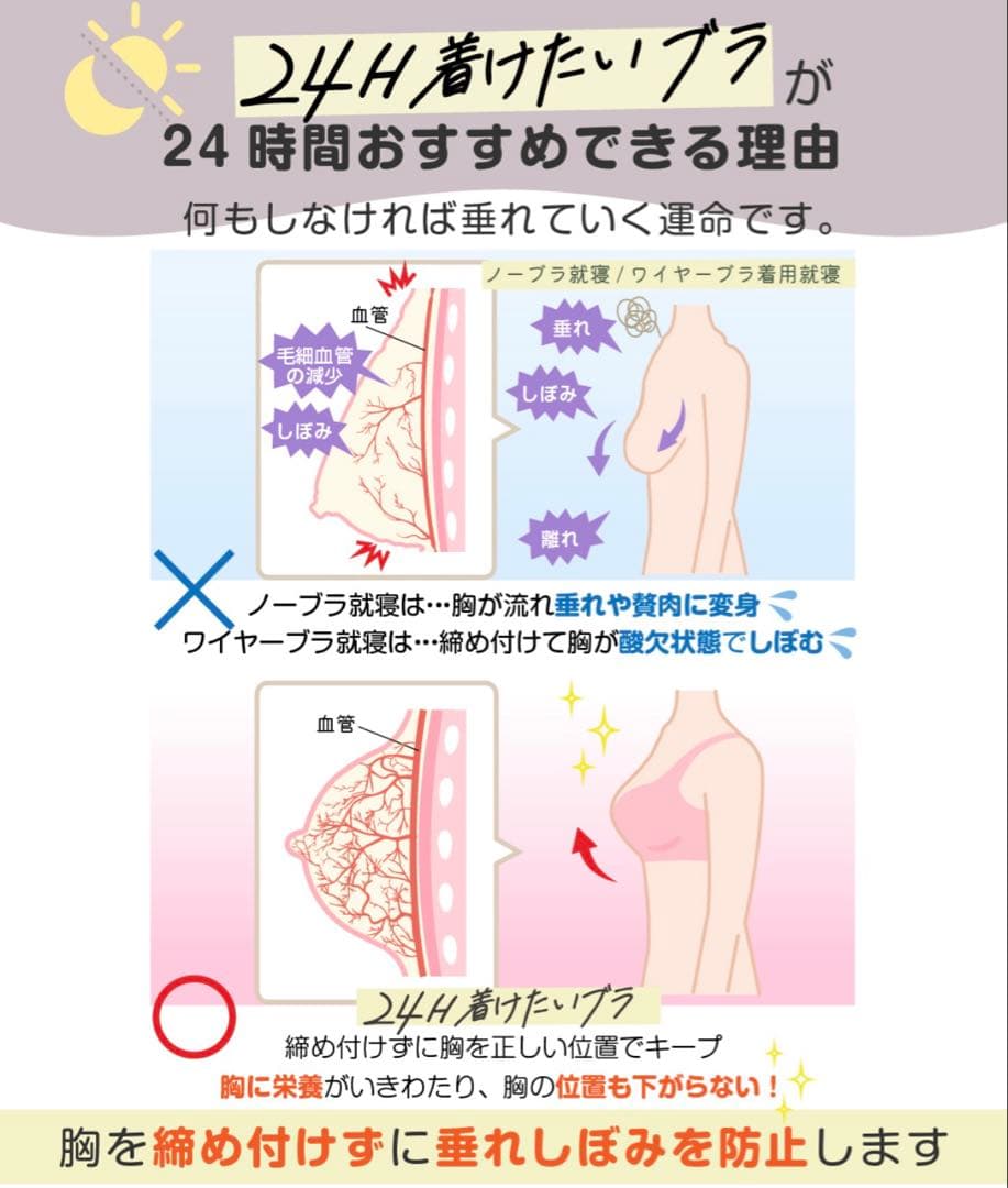※For Ami-san Only※ Non-Wire Bra [24-Hour Wearable Bra] Night Bra