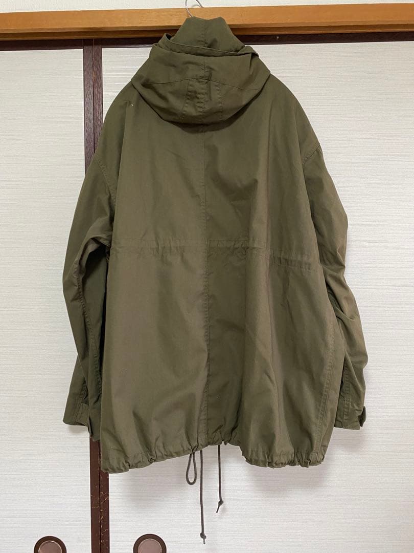 New with tags: Army Twill cotton-polyester hooded coat / mod coat