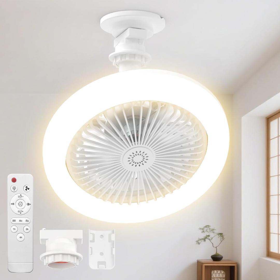✨One-of-a-kind✨ Ceiling Fan Light, Fan, Small & Lightweight, 2000LM