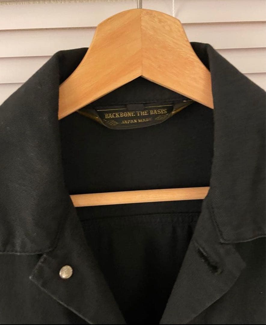 ⚠️ Price Non-Negotiable: BACK BONE THE BASIS Black Denim Jacket
