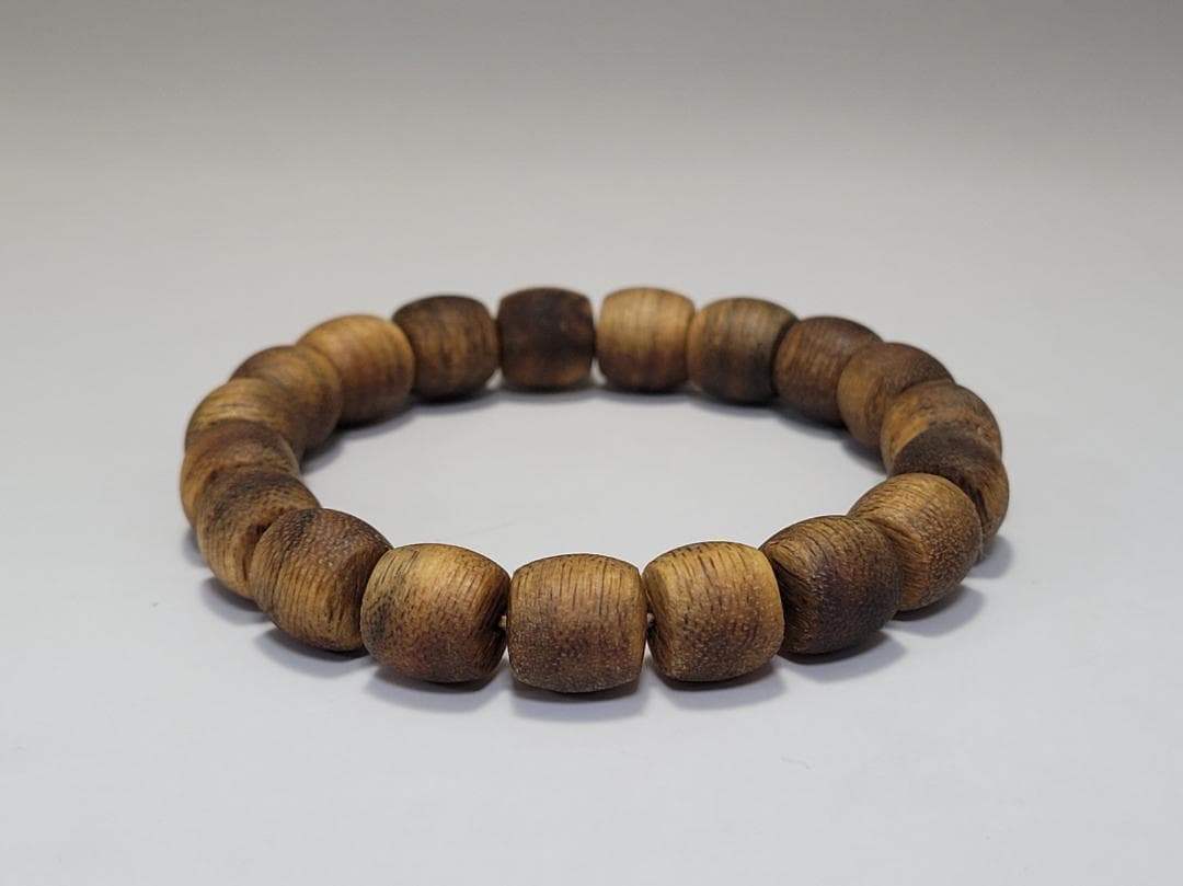 Agarwood resin, rich fragrance, Kyara, prayer beads, bracelet, single bead diameter approx. 1.1cm