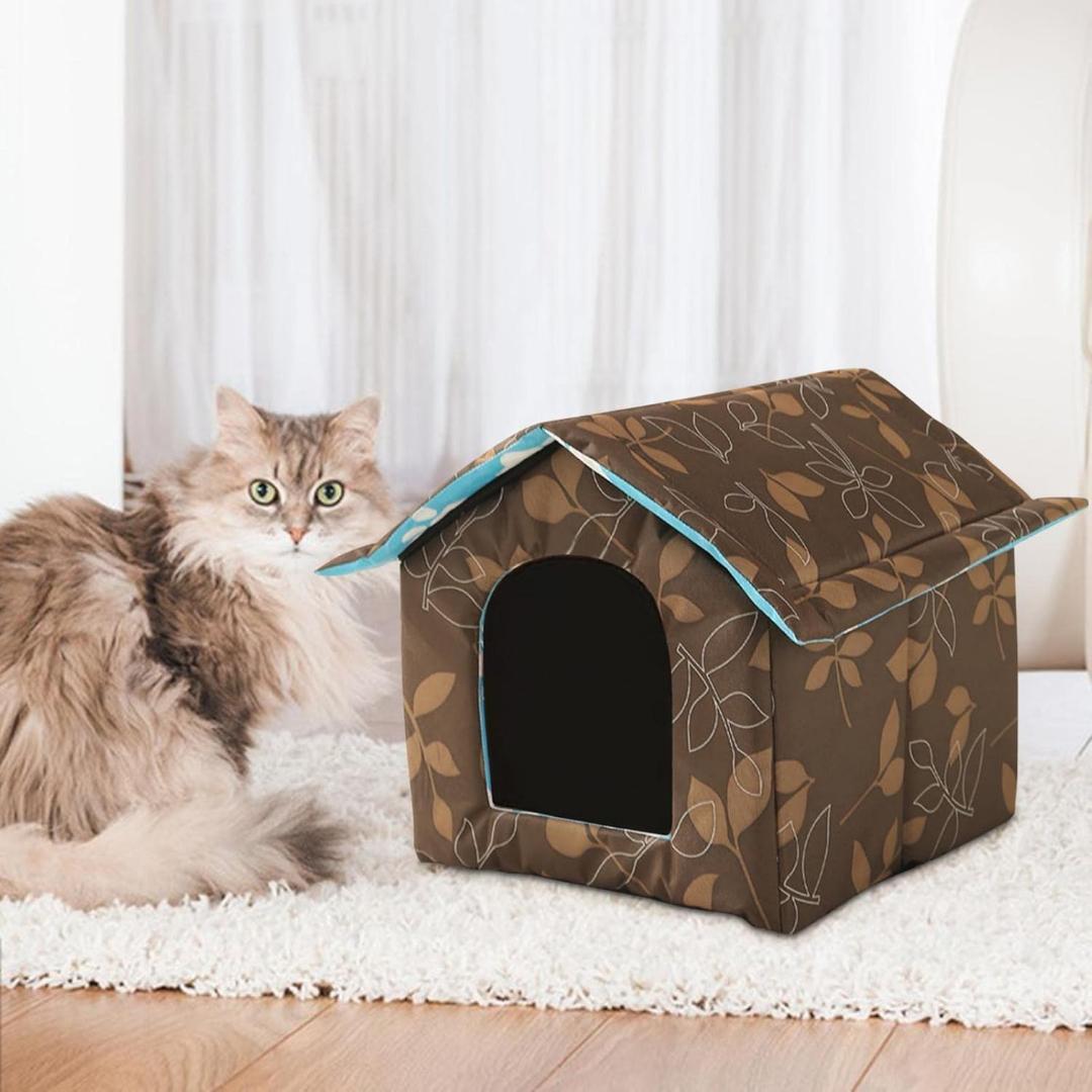 【訳アリ】 Outdoor Dog House Cat House Waterproof Cat Tent Pet House Weatherproof Insulated Foldable