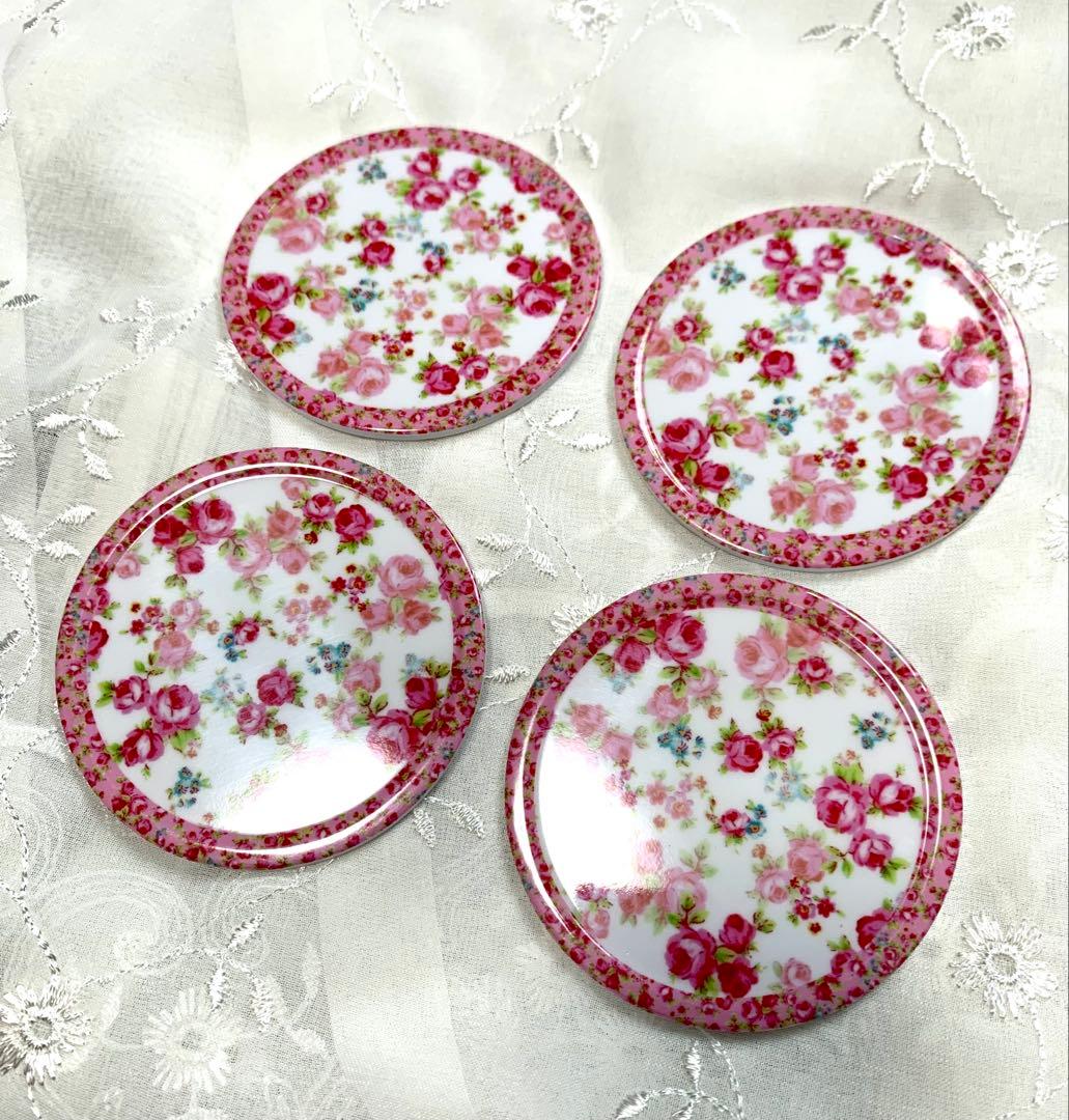 Rose, Rose, Fairy Tale, Floral Coaster, Gorgeous, Antique Goods, Bulk Sale ①