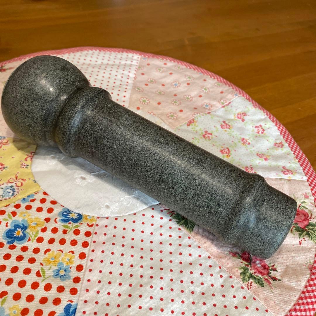 Unused Flower Pattern Stone Mortar