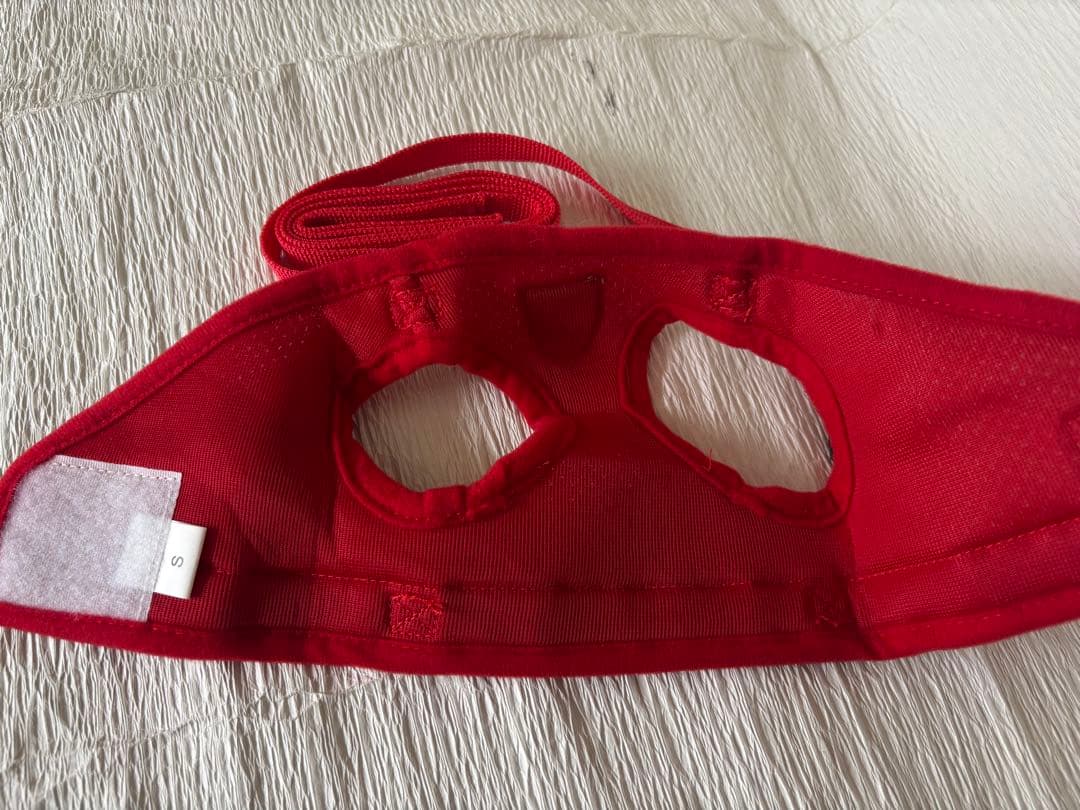 【Beautiful Condition - With Leash】Dog Cat Harness Mesh Reflective Material Red Size S