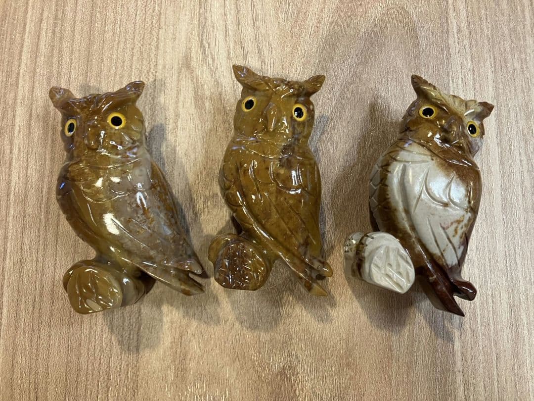 Owl Figurine Set - Lucky Charms (3-piece set)