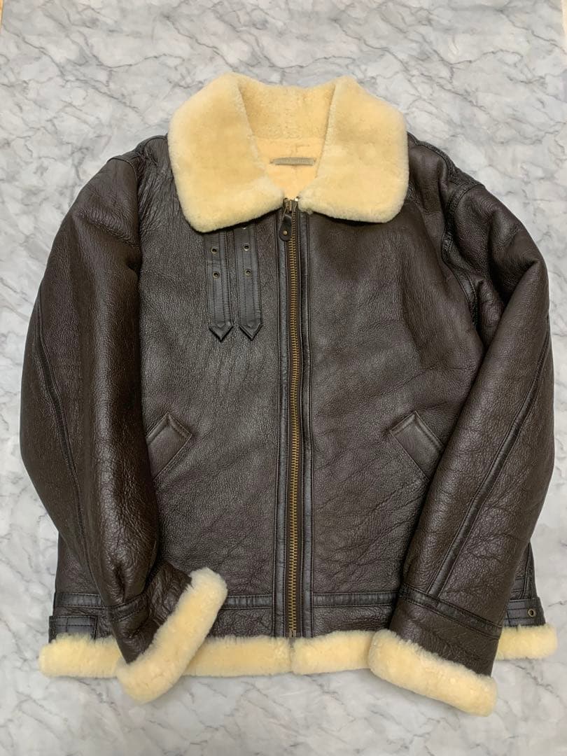 B-3 Flight Jacket - Sheepskin Real Mouton - XL