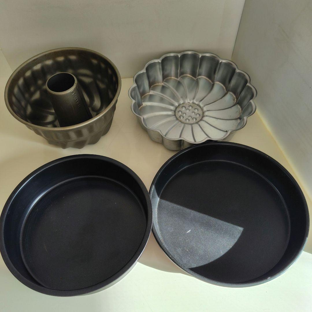 WALTER (Kugelhopf mold) Marguerite, Comontorte, 4-piece cake mold set