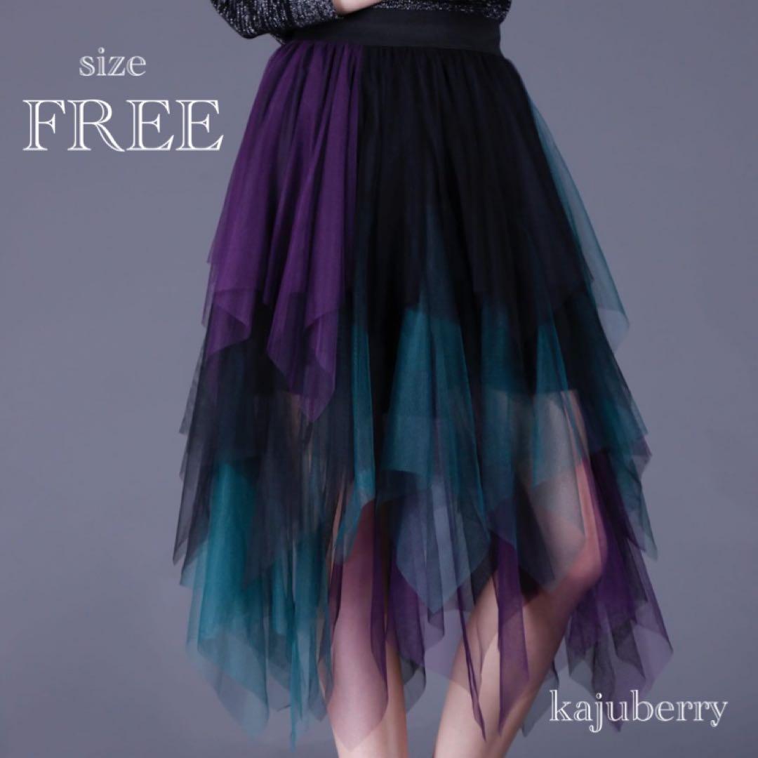 【New】 Tulle Skirt Asymmetrical Costume Dance Outfit
