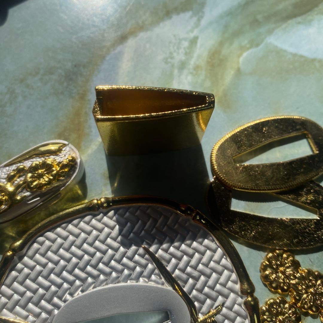Japanese Sword Fittings Set - Tsuba, Habaki, Seppa, Menuki, Fuchi-Kashira - For Custom Knife Project