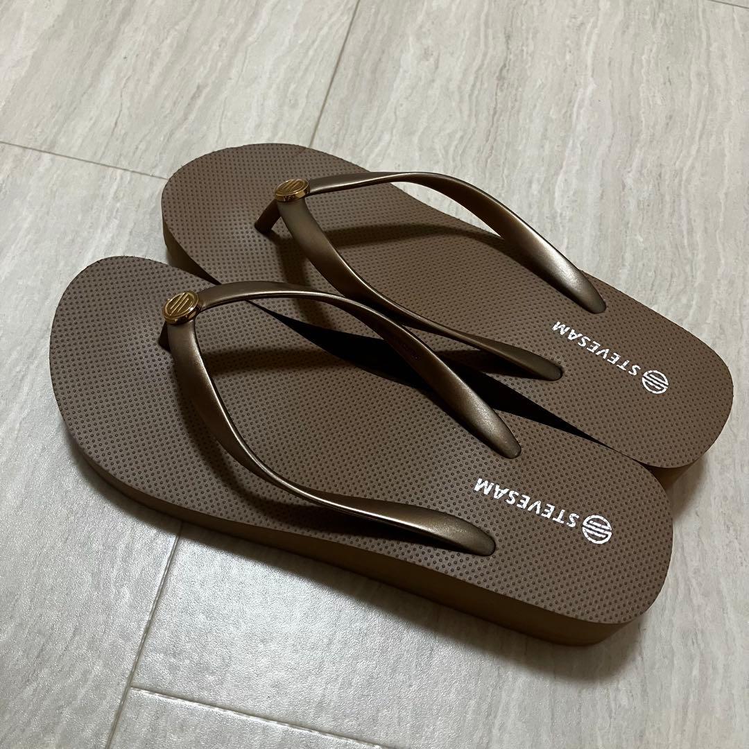 Brown Platform Beach Sandals