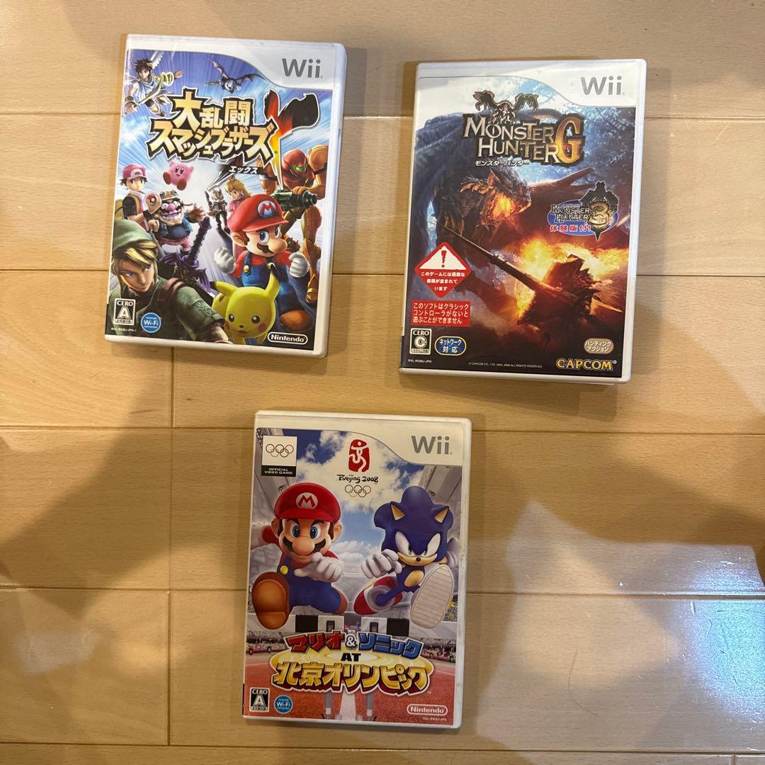 Wii Game 3-Pack: Beijing Olympics, Monster Hunter, Super Smash Bros.