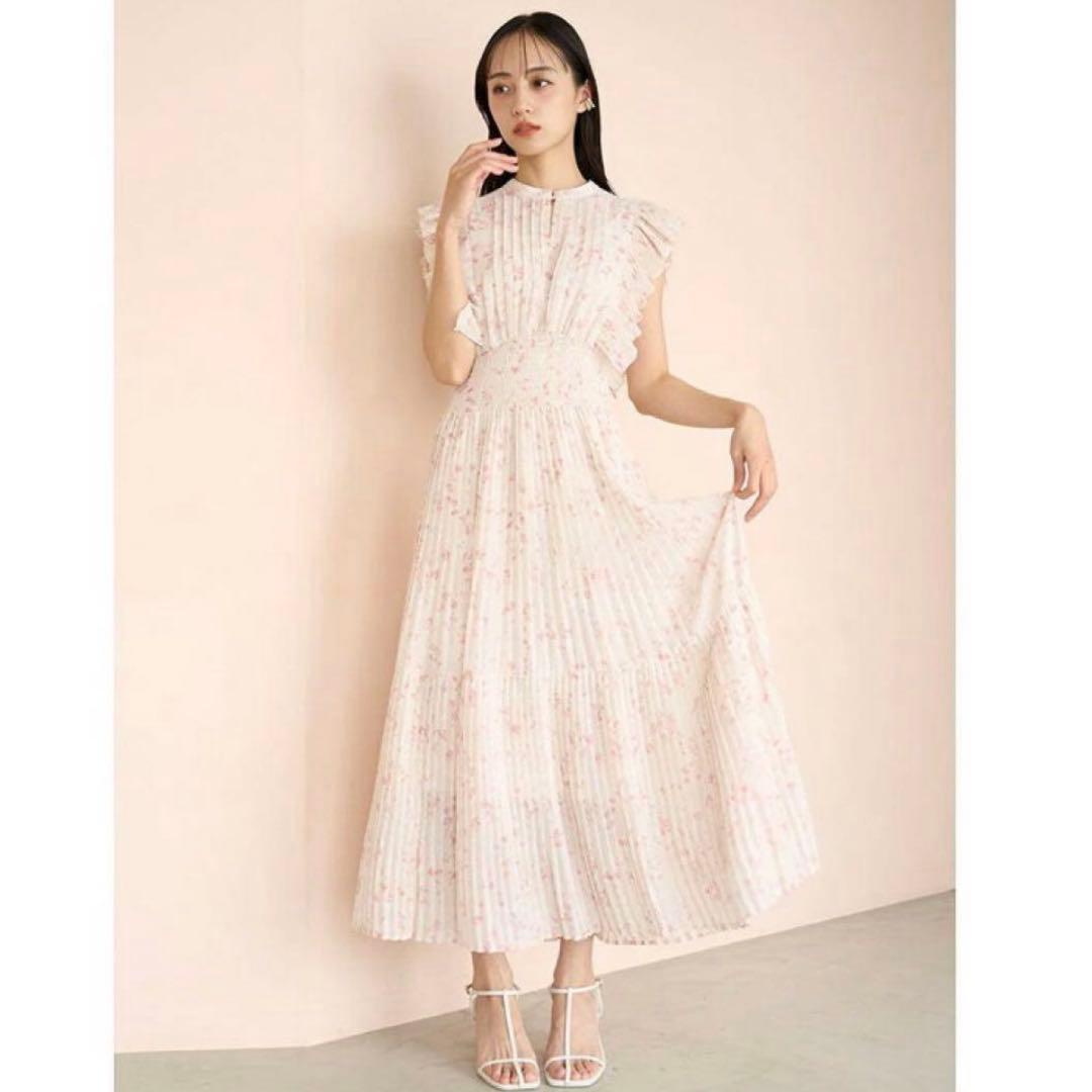 SNIDEL Sustainable Frill Dress Pink