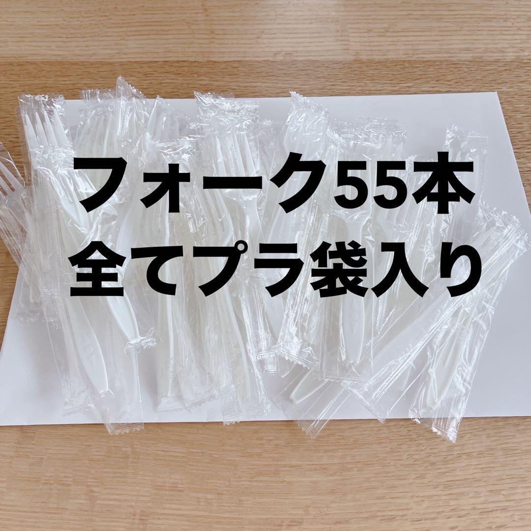 55 Forks, Individually Packaged in Bags
