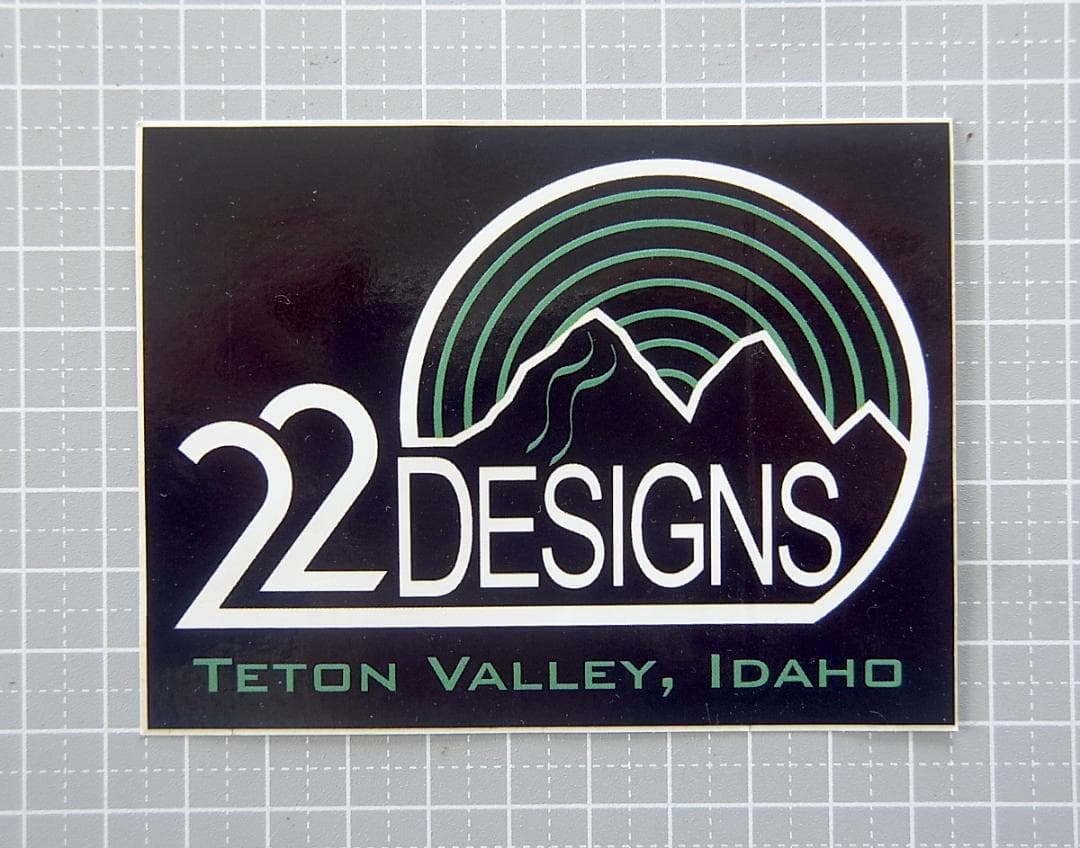 22designs Genuine Sticker / Telemark Skiing bk