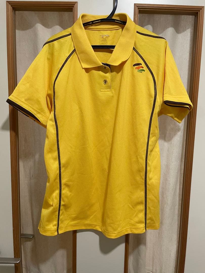 TSP Yellow Polo Shirt Table Tennis Wear