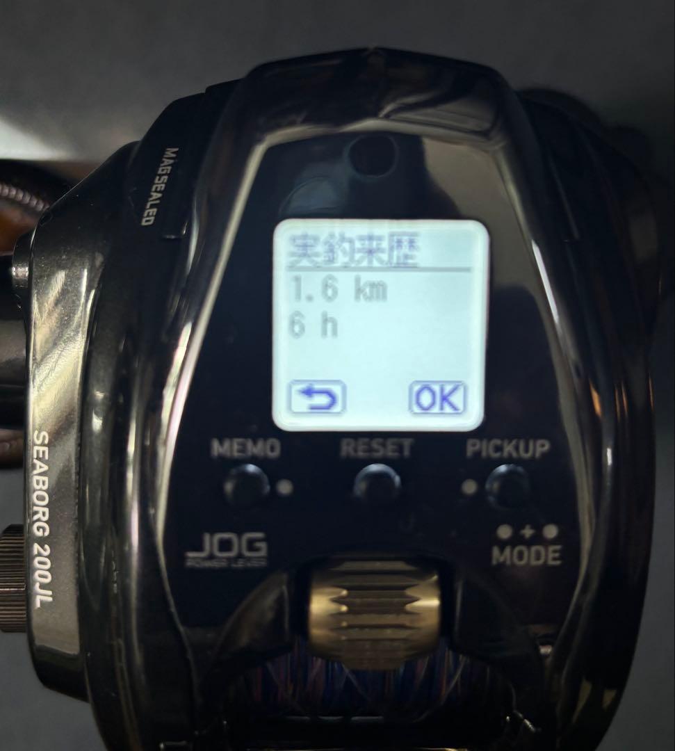 Daiwa 22 Seaborg 200JL - 1.6km in 6 hours