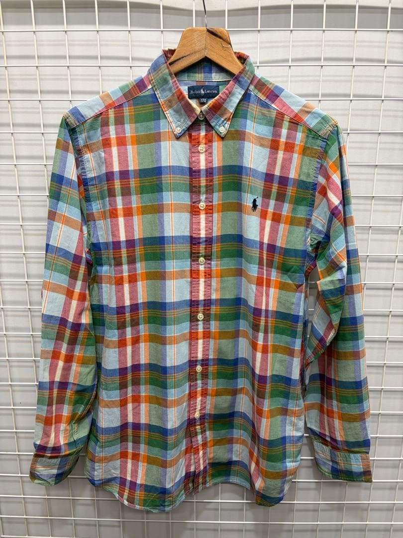 [Ralph Lauren] Long Sleeve Shirt, Checkered, 170 2603-163