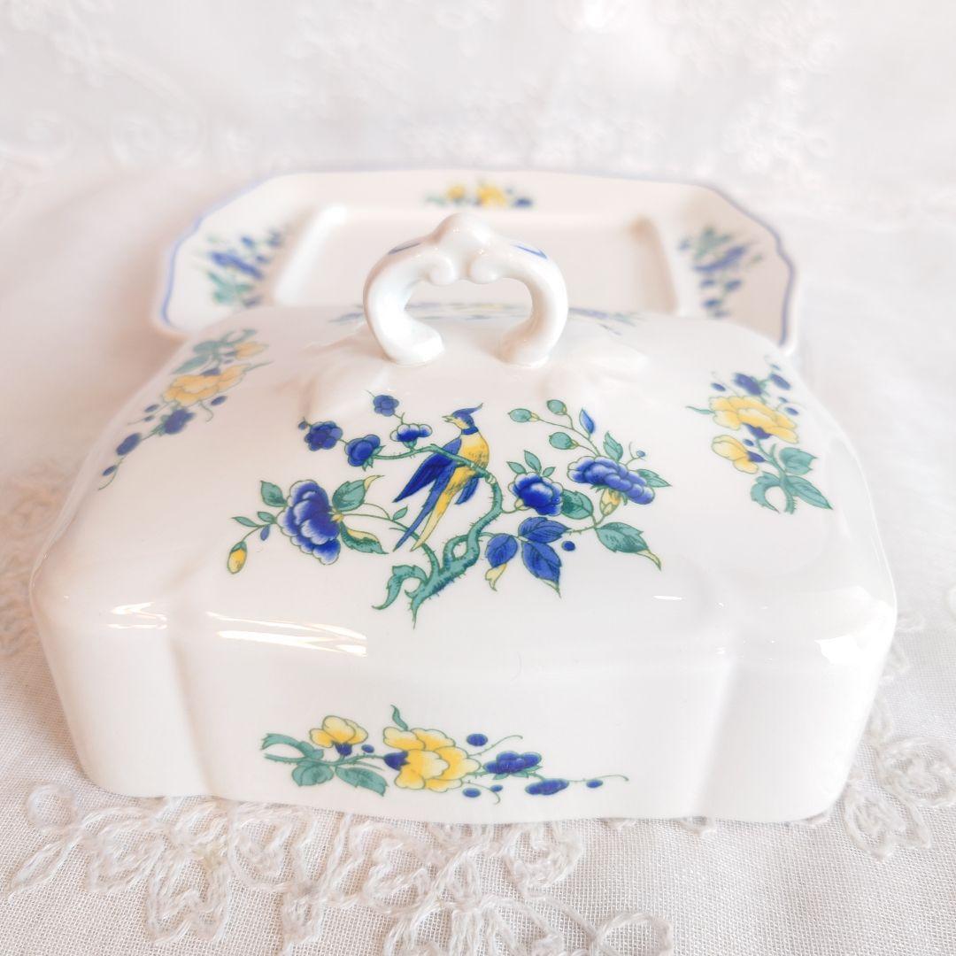 Villeroy & Boch Rare Butter Dish with Cover, Phoenix Blue