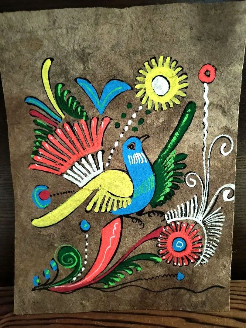 Recommended for interior decor❗️ Bird and flower painting, overseas art piece, hand-painted, set of 4