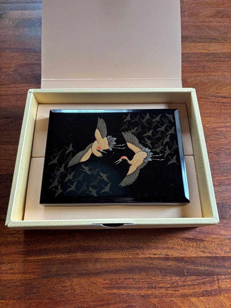 【Almost Unused】Lacquerware Letter Box 