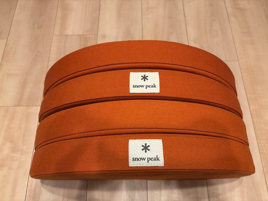 Snow Peak Lounge Cushion 2-Piece Set [Orange]