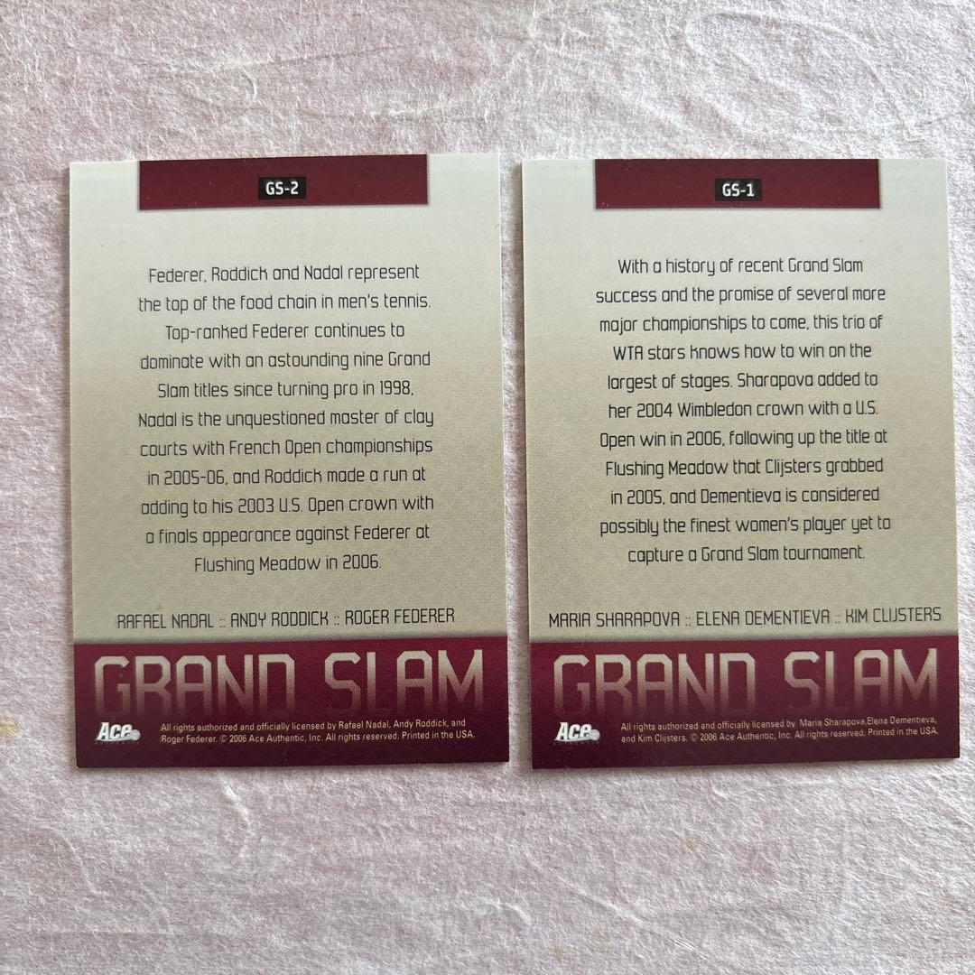 【Rare】Grand Slam Tennis Trading Card Set