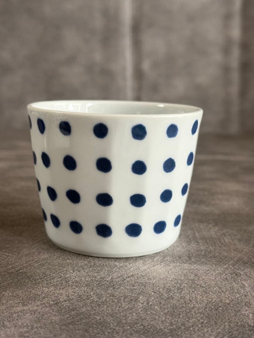 Hasami Ware Saikai Toki Indigo Japan Soba Choko 4-Piece Set, Brand New Unused