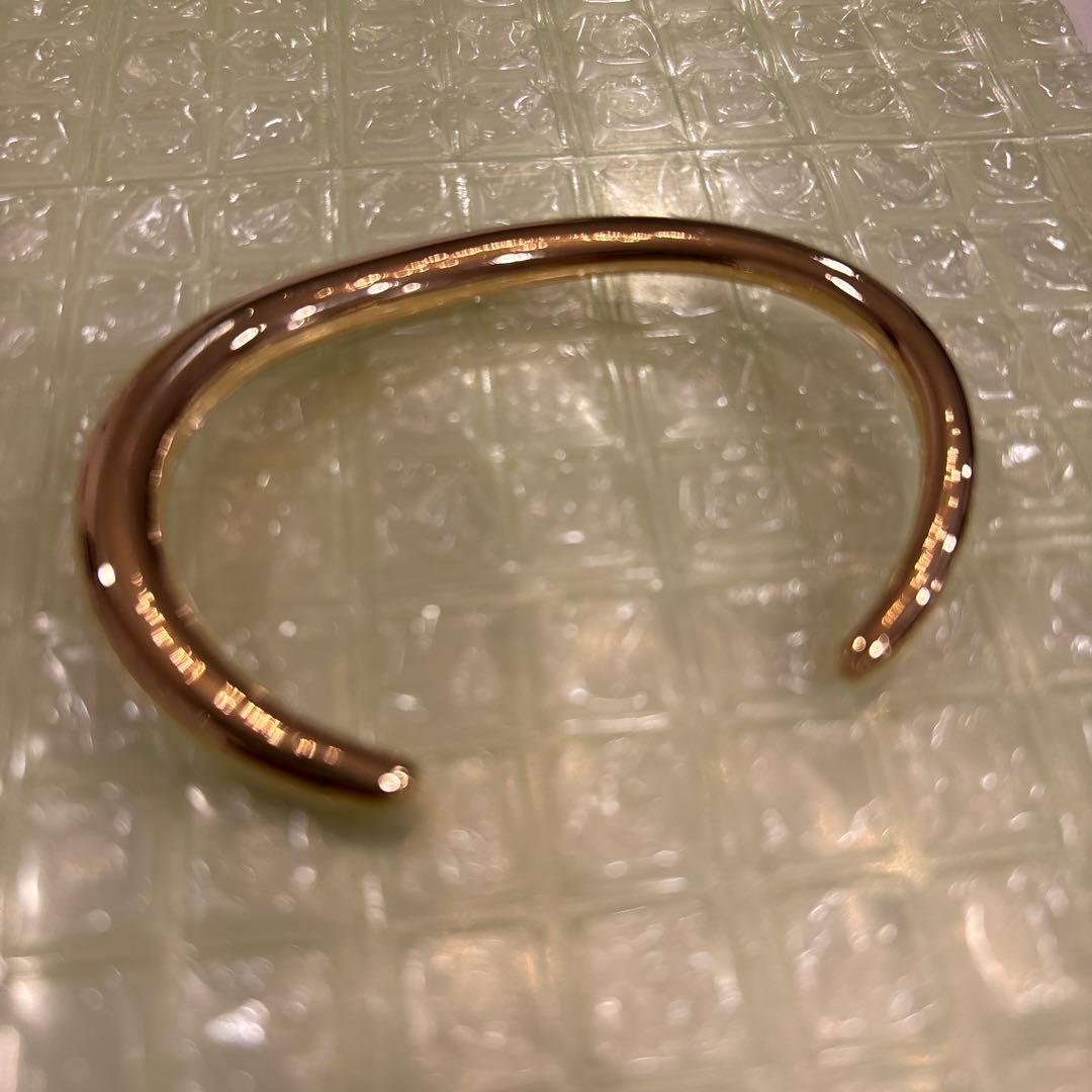 Gold Open Bangle, Metal