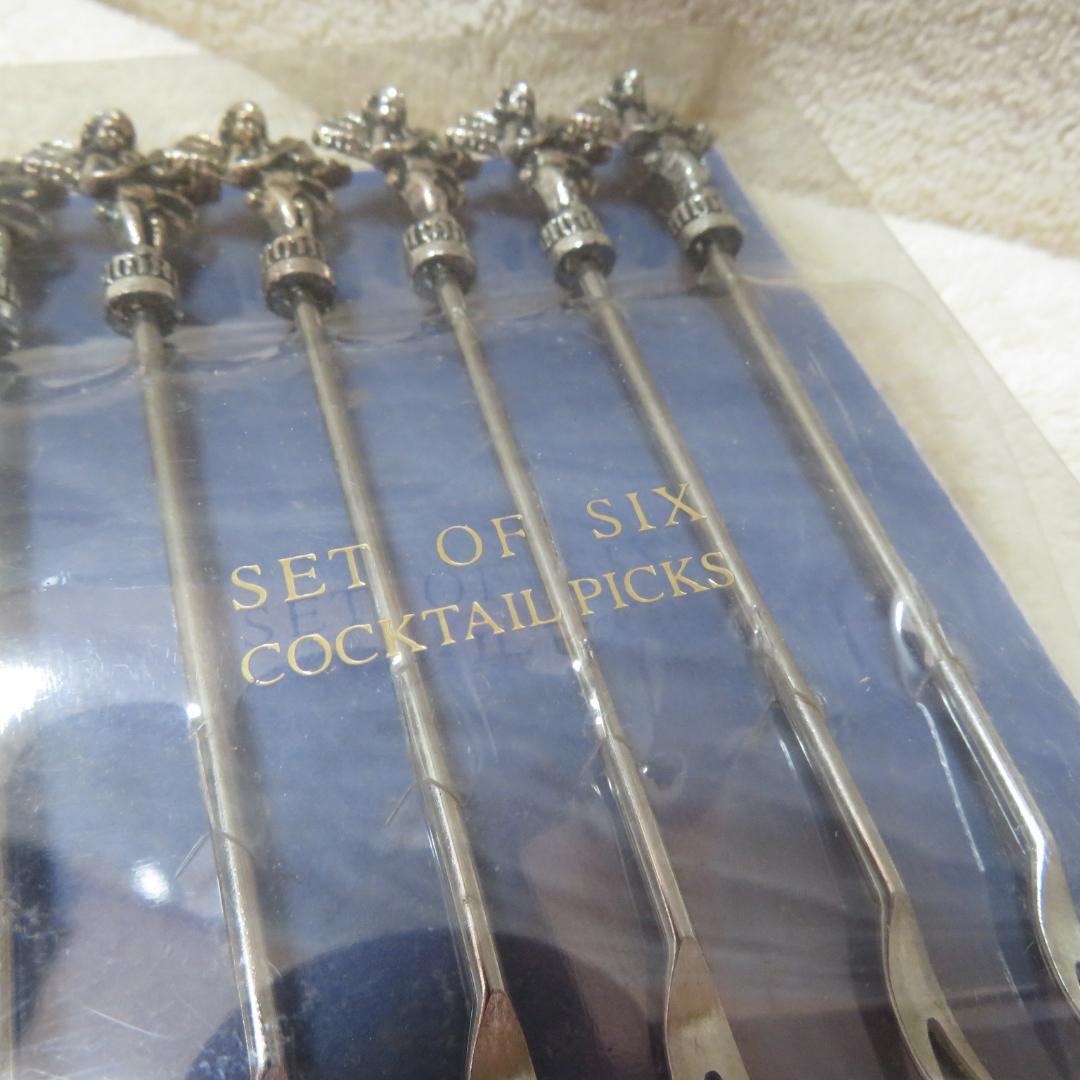 Unused, Made in Spain, Cocktail/Fruit Picks, Set of 6, Angels
