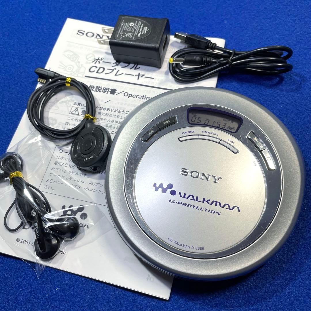 SONY D-E666 CD Walkman Portable CD Player