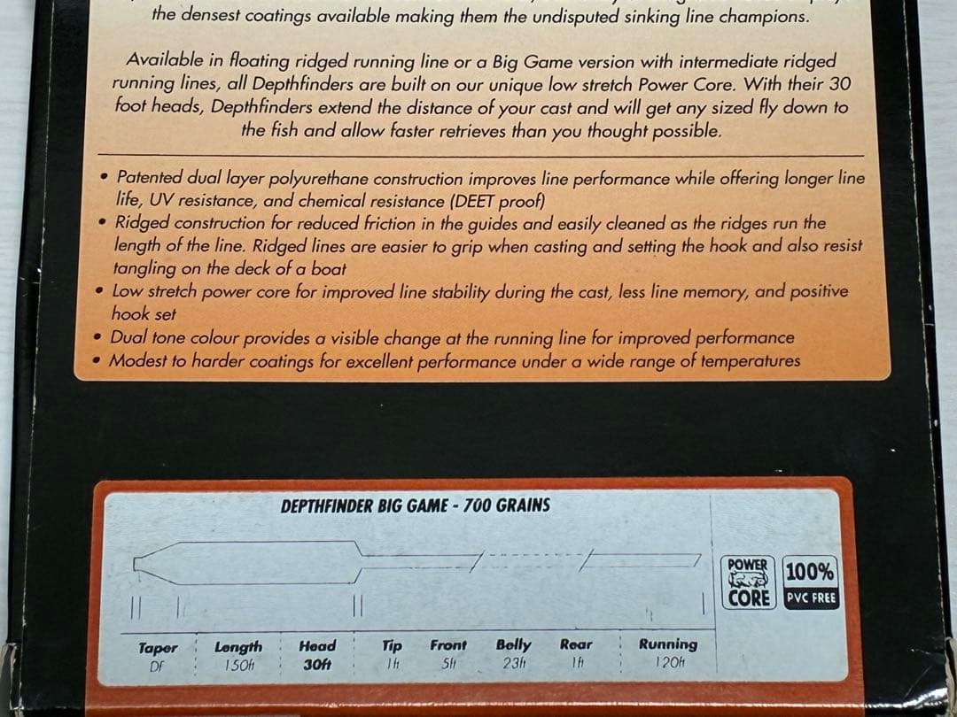AIRFLO DepthFinder Big Game Running Line Only