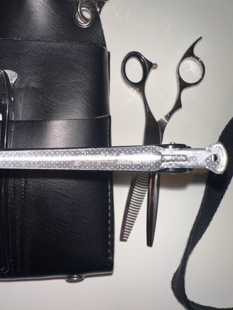 Thinning scissors, scissor case, dacron set