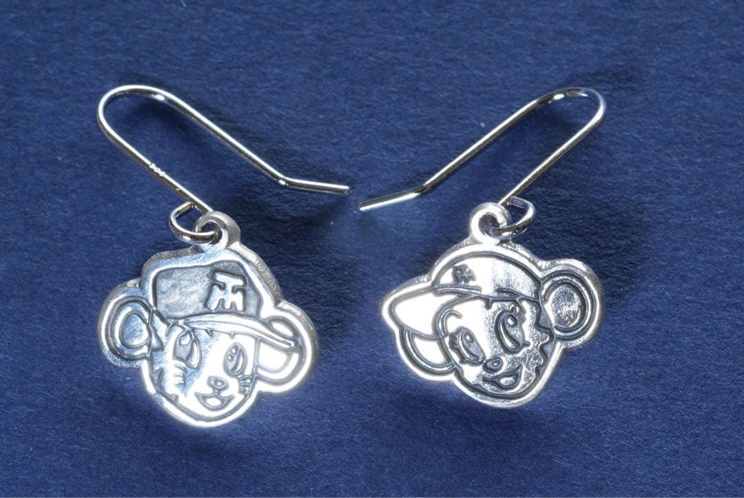 Hanshin Tigers Pure Silver Earrings