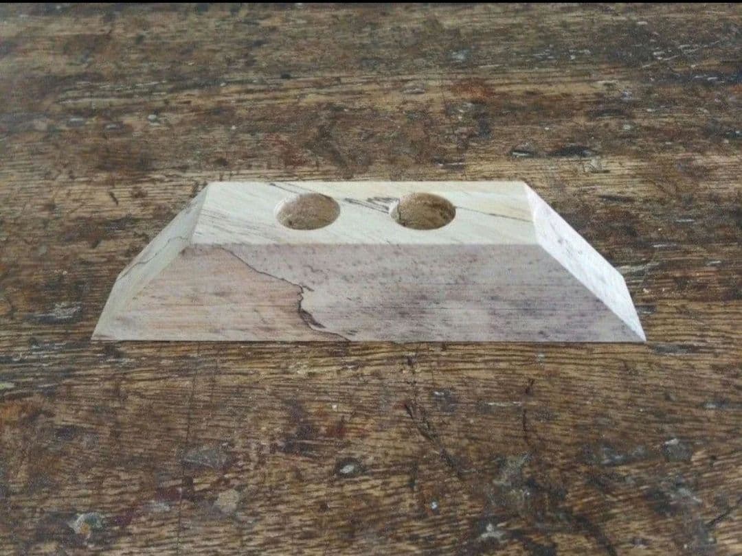 Persimmon Wood Cloud-Pattern Spalted (Ink Pad Stand)
