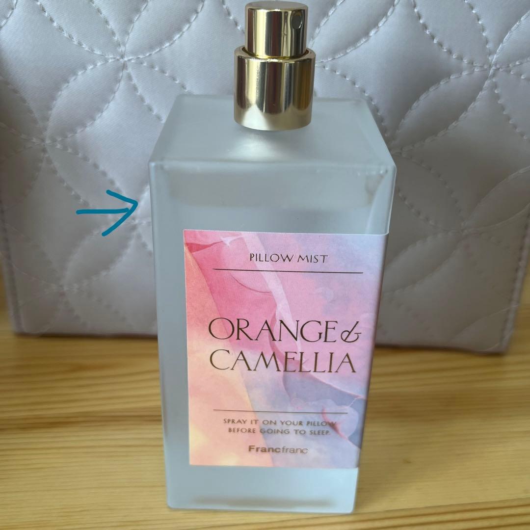 Francfranc Pillow Mist Orange & Camellia