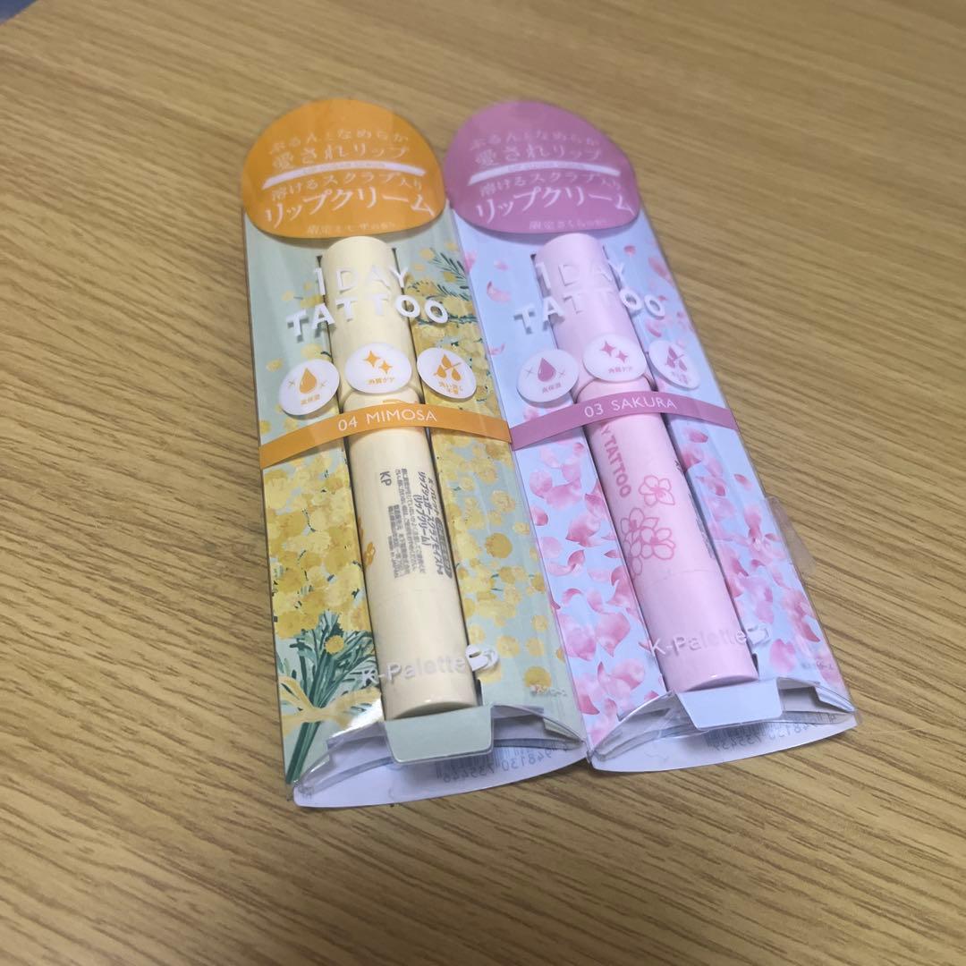 1 DAY TATTOO Lip Cream 2-Type Set
