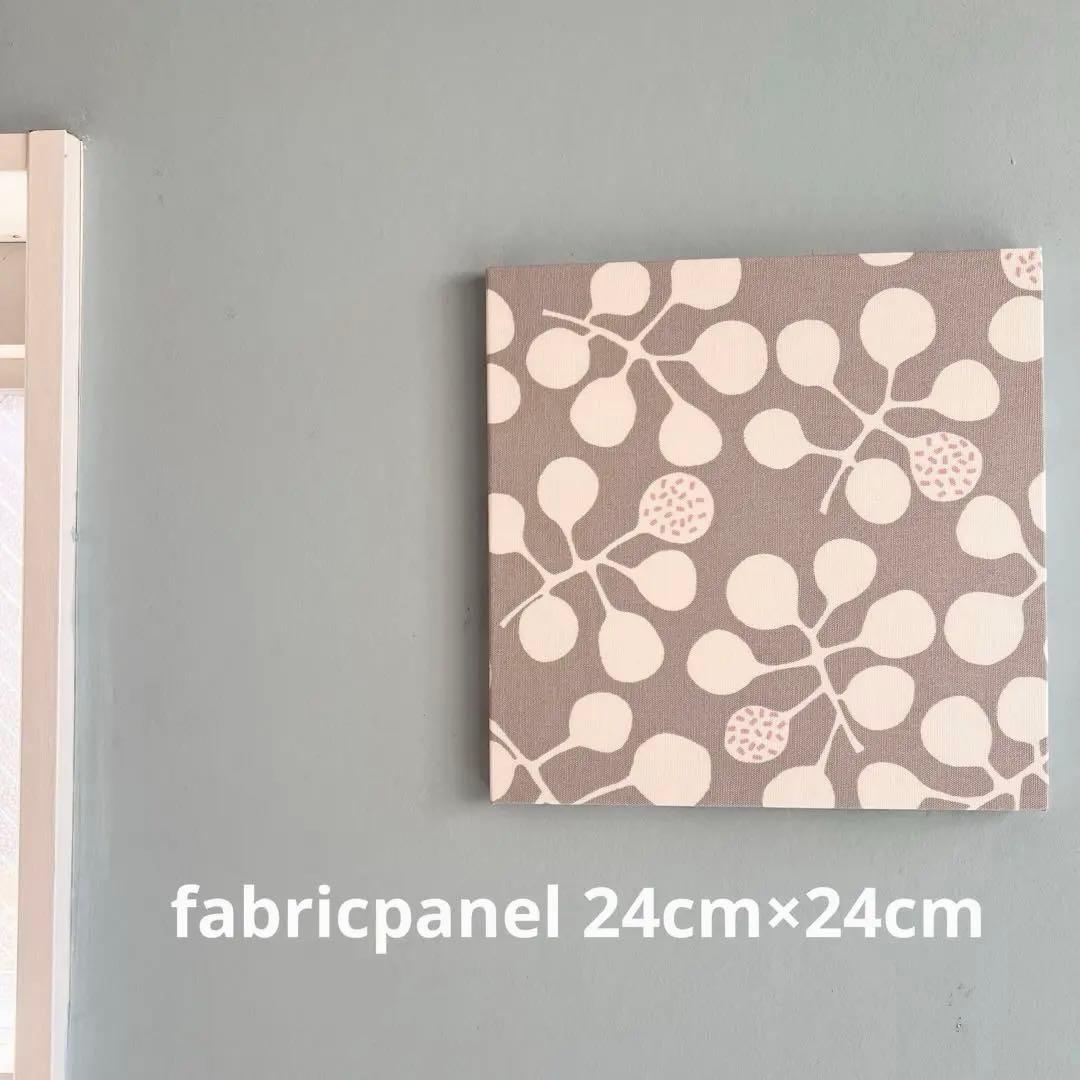 Fabric Panel, Nordic Leaf, 24cm, Gray