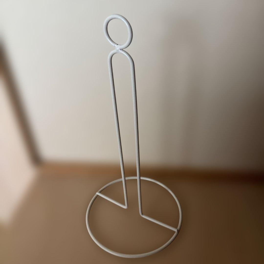 Toilet Paper Holder, Stand Type, White, Rack, Holds Up to 3 Rolls