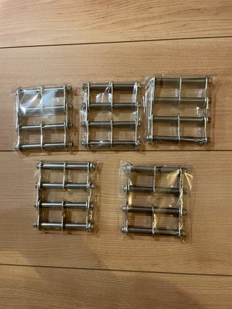 NIX Belt Loop Compatible Custom Chain - 5 Piece Set - Silver