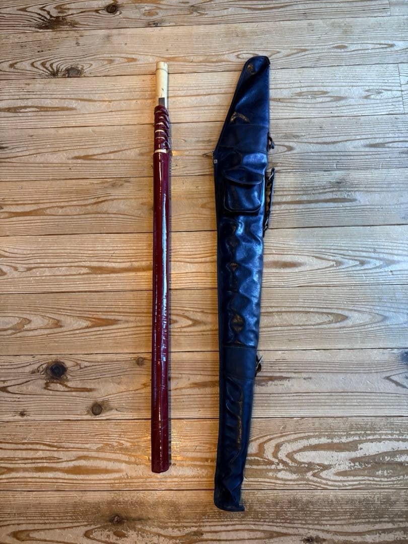 Shinkage-ryu Practice Shinai (Fukuro Shinai) with Large Katana Case