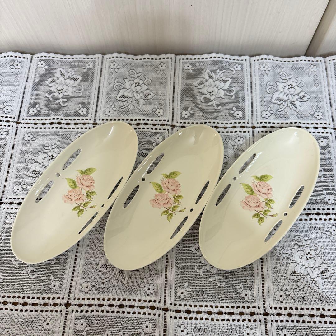 Iman Diana Rose 3-piece Hand Towel Tray Set