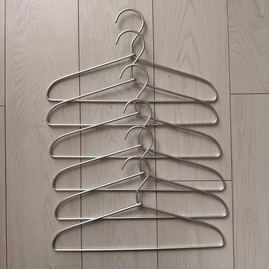 Muji Aluminum Hangers, Old Model, Children's Size, Approx. 33cm