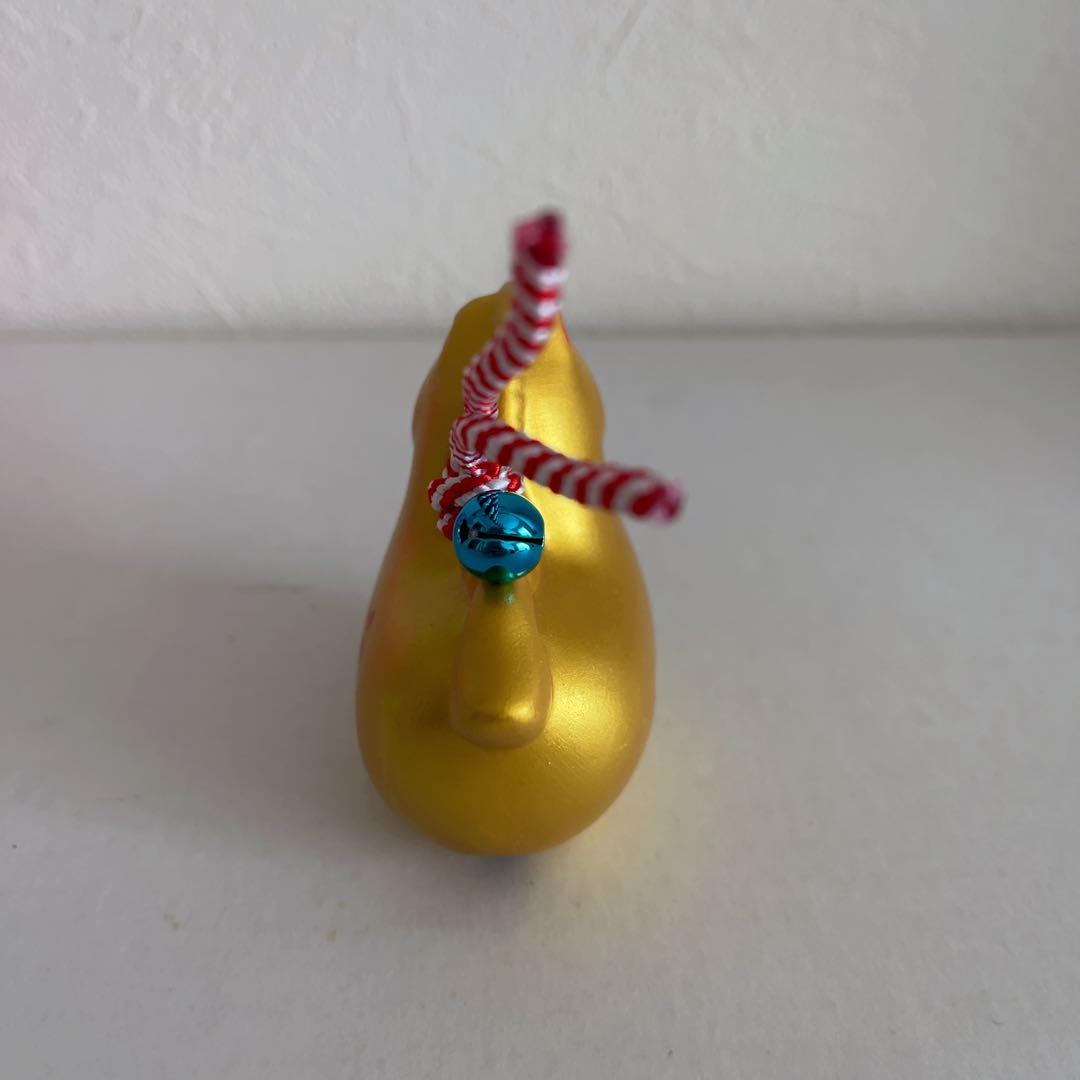 Golden Horse Lucky Charm with Bell