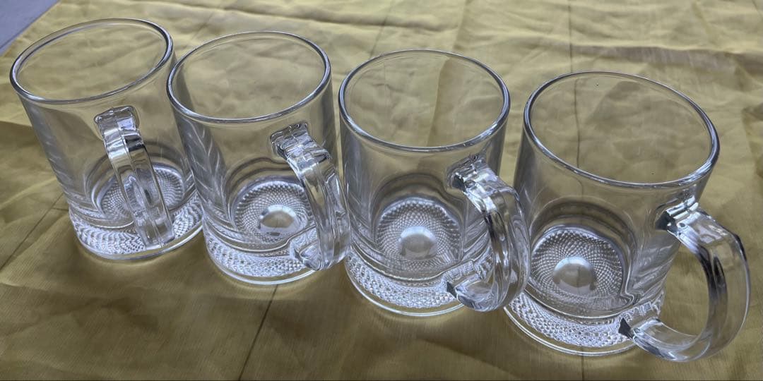 【Cheers!!】 Retro Beer Mugs with Handles, Set of 4